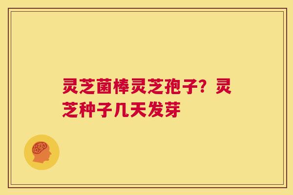 灵芝菌棒灵芝孢子?灵芝种子几天发芽 第1张 灵芝菌棒灵芝孢子?灵芝种子几天发芽 第1张