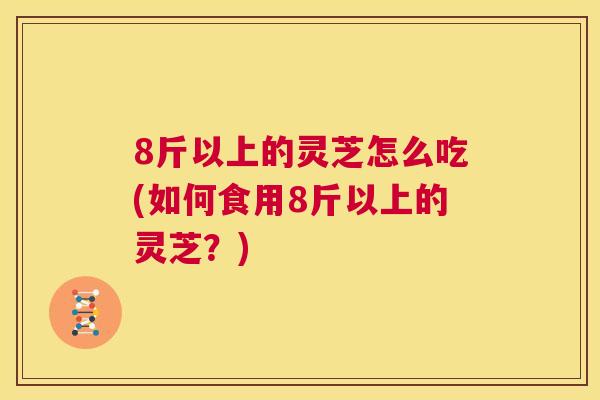 8斤以上的灵芝怎么吃(如何食用8斤以上的灵芝?) 第1张 8斤以上的灵芝怎么吃(如何食用8斤以上的灵芝?) 第1张