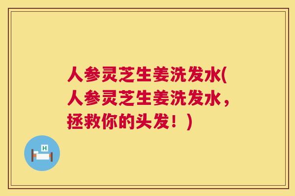 人参灵芝生姜洗发水(人参灵芝生姜洗发水,拯救你的头发!) 第1张 人参灵芝生姜洗发水(人参灵芝生姜洗发水,拯救你的头发!) 第1张