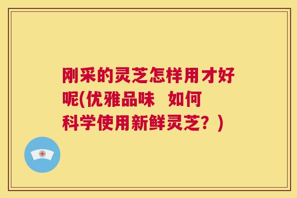 刚采的灵芝怎样用才好呢(优雅品味 如何科学使用新鲜灵芝?) 第1张 刚采的灵芝怎样用才好呢(优雅品味 如何科学使用新鲜灵芝?) 第1张