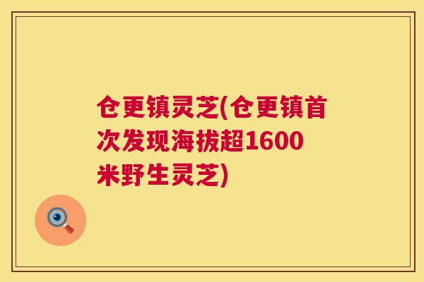 仓更镇灵芝(仓更镇首次发现海拔超1600米野生灵芝) 第1张 仓更镇灵芝(仓更镇首次发现海拔超1600米野生灵芝) 第1张