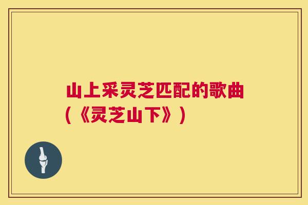 山上采灵芝匹配的歌曲(《灵芝山下》) 第1张 山上采灵芝匹配的歌曲(《灵芝山下》) 第1张