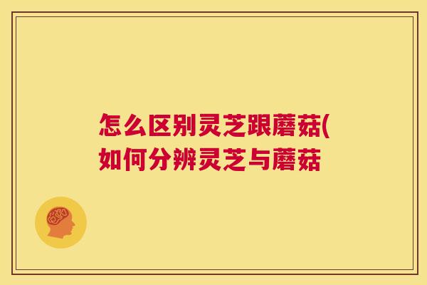 怎么区别灵芝跟蘑菇(如何分辨灵芝与蘑菇 第1张 怎么区别灵芝跟蘑菇(如何分辨灵芝与蘑菇 第1张