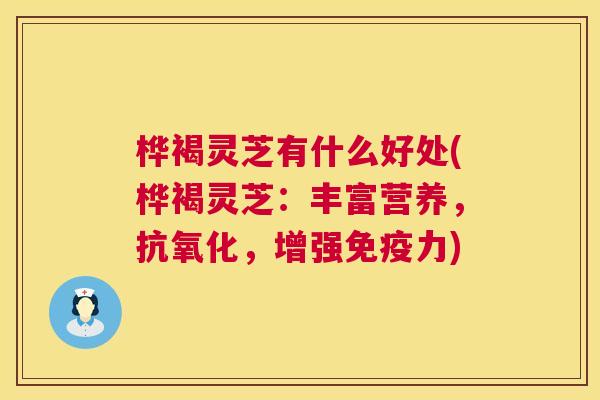 桦褐灵芝有什么好处(桦褐灵芝：丰富营养，抗氧化，增强免疫力)  第1张