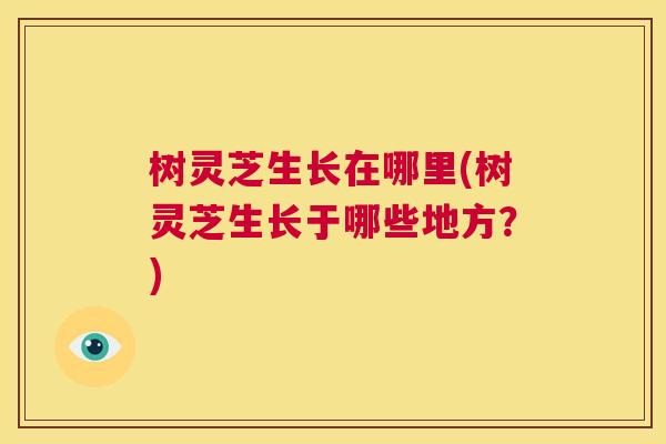 树灵芝生长在哪里(树灵芝生长于哪些地方?) 第1张 树灵芝生长在哪里(树灵芝生长于哪些地方?) 第1张