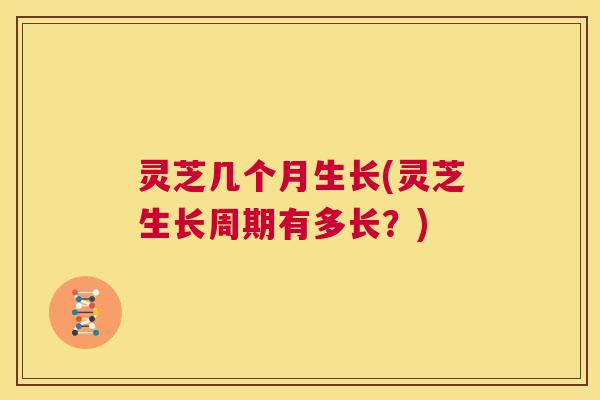 灵芝几个月生长(灵芝生长周期有多长?) 第1张 灵芝几个月生长(灵芝生长周期有多长?) 第1张