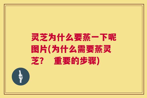灵芝为什么要蒸一下呢图片(为什么需要蒸灵芝？  重要的步骤) 第1张