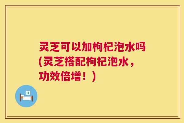 灵芝可以加枸杞泡水吗(灵芝搭配枸杞泡水,功效倍增!) 第1张 灵芝可以加枸杞泡水吗(灵芝搭配枸杞泡水,功效倍增!) 第1张