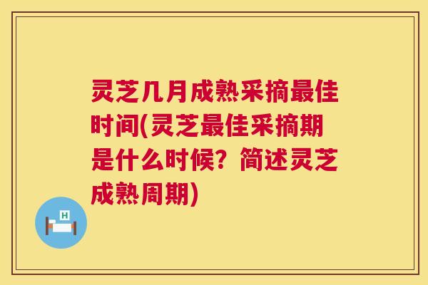 灵芝几月成熟采摘最佳时间(灵芝最佳采摘期是什么时候？简述灵芝成熟周期)  第1张