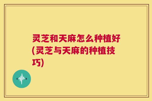 灵芝和天麻怎么种植好(灵芝与天麻的种植技巧)  第1张
