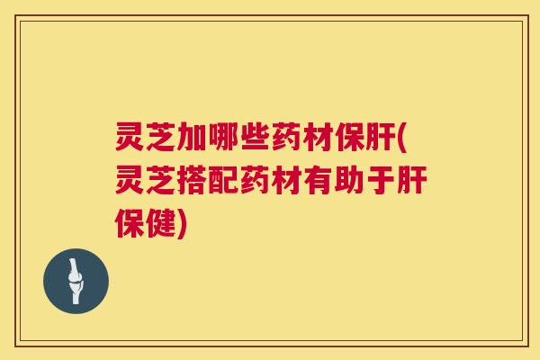 灵芝加哪些药材保肝(灵芝搭配药材有助于肝保健)  第1张