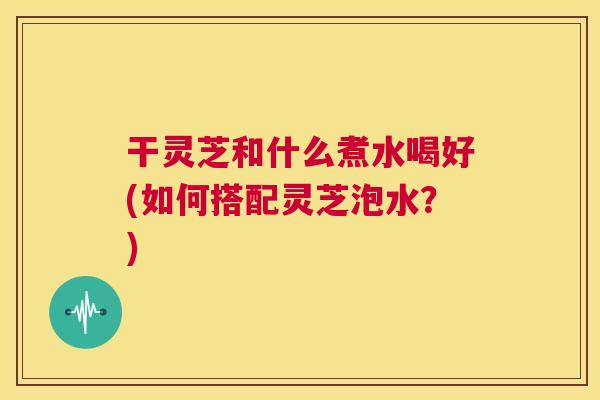 干灵芝和什么煮水喝好(如何搭配灵芝泡水?) 第1张 干灵芝和什么煮水喝好(如何搭配灵芝泡水?) 第1张