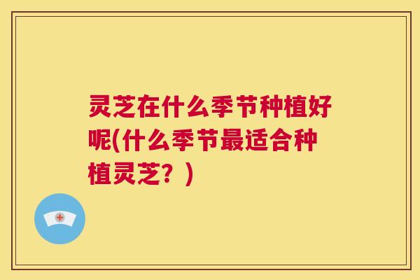 灵芝在什么季节种植好呢(什么季节最适合种植灵芝?) 第1张 灵芝在什么季节种植好呢(什么季节最适合种植灵芝?) 第1张