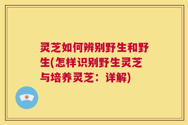 灵芝如何辨别野生和野生(怎样识别野生灵芝与培养灵芝：详解)  第1张