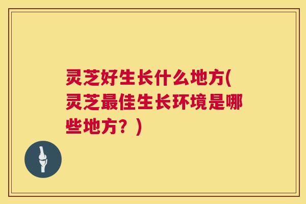 灵芝好生长什么地方(灵芝最佳生长环境是哪些地方?) 第1张 灵芝好生长什么地方(灵芝最佳生长环境是哪些地方?) 第1张
