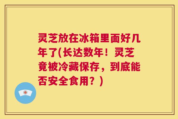 灵芝放在冰箱里面好几年了(长达数年!灵芝竟被冷藏保存,到底能否安全食用?) 第1张 灵芝放在冰箱里面好几年了(长达数年!灵芝竟被冷藏保存,到底能否安全食用?) 第1张