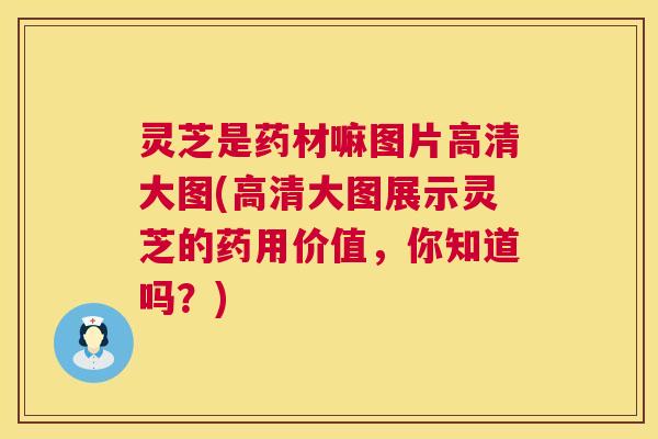 灵芝是药材嘛图片高清大图(高清大图展示灵芝的药用价值,你知道吗?) 第1张 灵芝是药材嘛图片高清大图(高清大图展示灵芝的药用价值,你知道吗?) 第1张