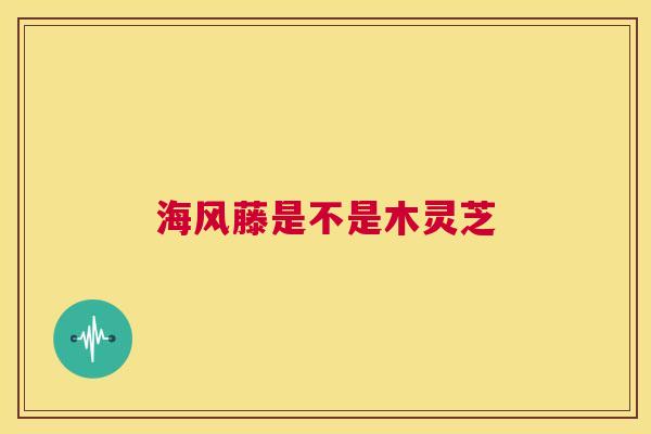 海风藤是不是木灵芝 第1张 海风藤是不是木灵芝 第1张