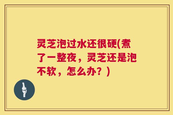 灵芝泡过水还很硬(煮了一整夜,灵芝还是泡不软,怎么办?) 第1张 灵芝泡过水还很硬(煮了一整夜,灵芝还是泡不软,怎么办?) 第1张