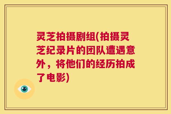 灵芝拍摄剧组(拍摄灵芝纪录片的团队遭遇意外，将他们的经历拍成了电影)  第1张