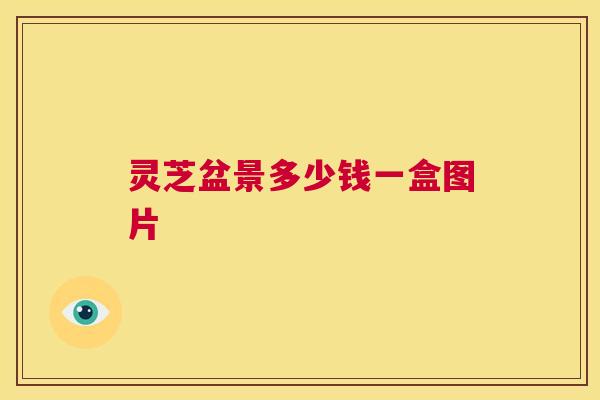 灵芝盆景多少钱一盒图片  第1张