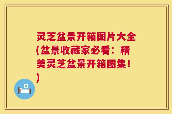 灵芝盆景开箱图片大全(盆景收藏家必看:精美灵芝盆景开箱图集!) 第1张 灵芝盆景开箱图片大全(盆景收藏家必看:精美灵芝盆景开箱图集!) 第1张