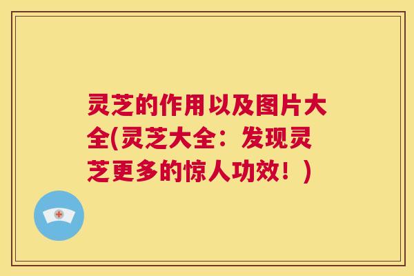 灵芝的作用以及图片大全(灵芝大全:发现灵芝更多的惊人功效!) 第1张 灵芝的作用以及图片大全(灵芝大全:发现灵芝更多的惊人功效!) 第1张