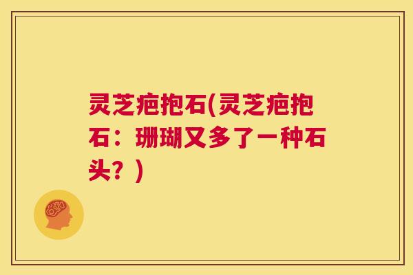 灵芝疤抱石(灵芝疤抱石:珊瑚又多了一种石头?) 第1张 灵芝疤抱石(灵芝疤抱石:珊瑚又多了一种石头?) 第1张