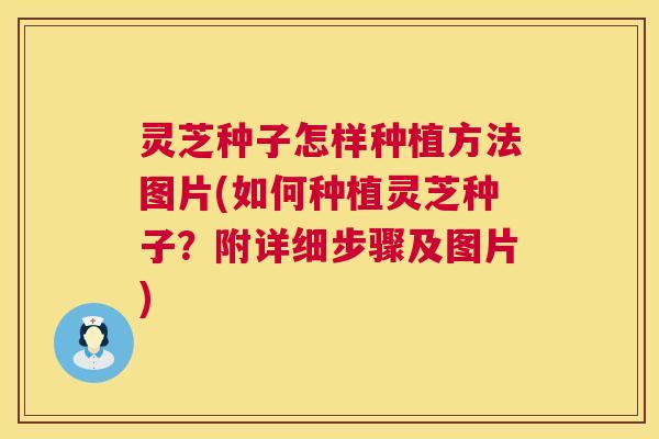 灵芝种子怎样种植方法图片(如何种植灵芝种子?附详细步骤及图片) 第1张 灵芝种子怎样种植方法图片(如何种植灵芝种子?附详细步骤及图片) 第1张