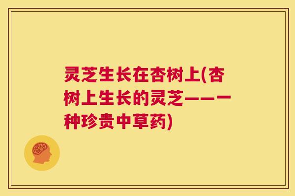 灵芝生长在杏树上(杏树上生长的灵芝——一种珍贵中草药)  第1张
