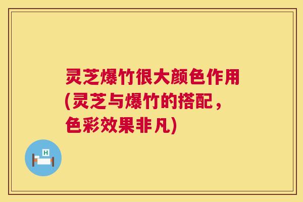 灵芝爆竹很大颜色作用(灵芝与爆竹的搭配,色彩效果非凡) 第1张 灵芝爆竹很大颜色作用(灵芝与爆竹的搭配,色彩效果非凡) 第1张