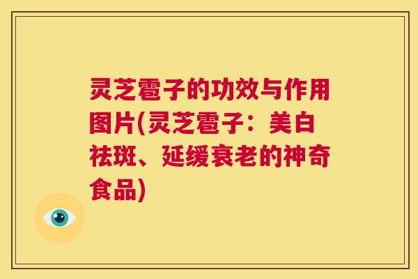 灵芝雹子的功效与作用图片(灵芝雹子:美白祛斑、延缓衰老的神奇食品) 第1张 灵芝雹子的功效与作用图片(灵芝雹子:美白祛斑、延缓衰老的神奇食品) 第1张