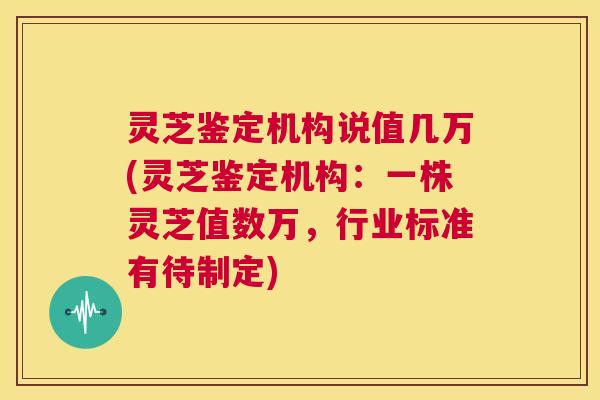 灵芝鉴定机构说值几万(灵芝鉴定机构:一株灵芝值数万,行业标准有待制定) 第1张 灵芝鉴定机构说值几万(灵芝鉴定机构:一株灵芝值数万,行业标准有待制定) 第1张
