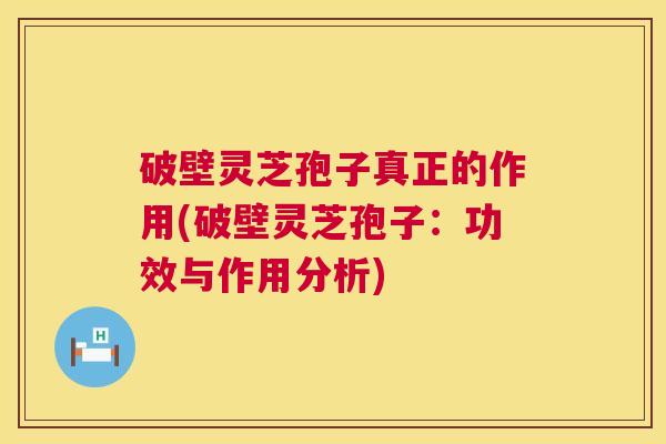 破壁灵芝孢子真正的作用(破壁灵芝孢子:功效与作用分析) 第1张 破壁灵芝孢子真正的作用(破壁灵芝孢子:功效与作用分析) 第1张
